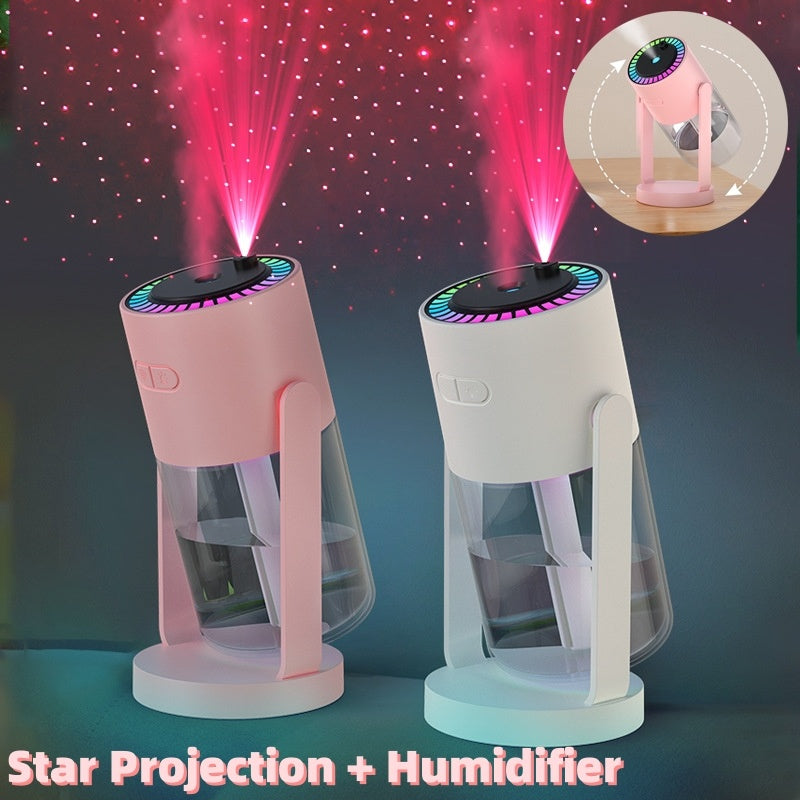 Projection Starry Sky Top Ambient Light Humidifier Portable Car Home Usb Spray