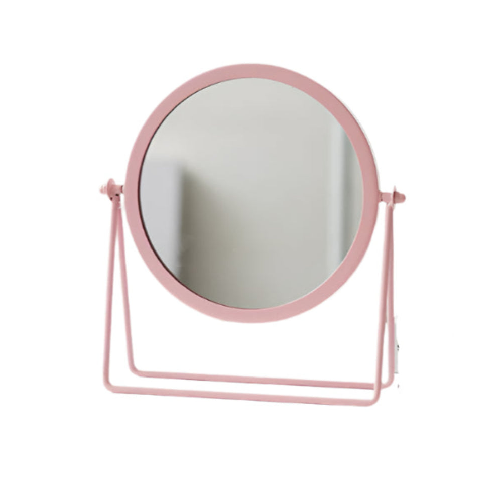 Bedroom Makeup Mirror With Iron Frame And Clear Surface For Dressing Needs