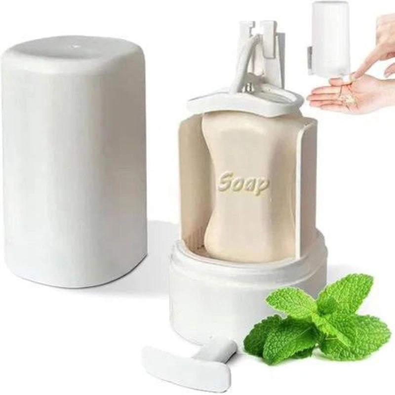 Soap Grinder Dispenser Wall Mounted Organizer Box For Kitchen Office Gym Hotel