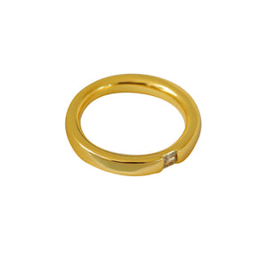 Veile Studios Smooth Ring For Female Index Finger Diamond Studded Cold Style Fashion