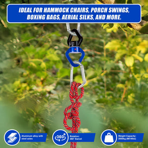 360 Rotating Swing Swivel Hardware Hammock Hanger