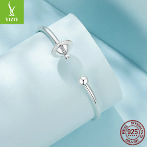 Veile Studios Silver Charm Original Planet Opening Basic Bracelet For Men And Women S925 Bead