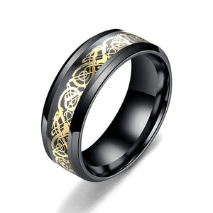 Dragon Pattern Men Stainless Steel Rings Jewellery