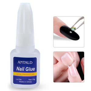 10 Gram Blue Bottle With Brush Nail Glue For Easy Application And Firm Bonding