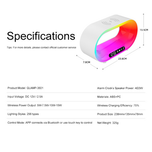 Multi Function 3 In 1 Led Night Light App Control Rgb Atmosphere Desk Lamp