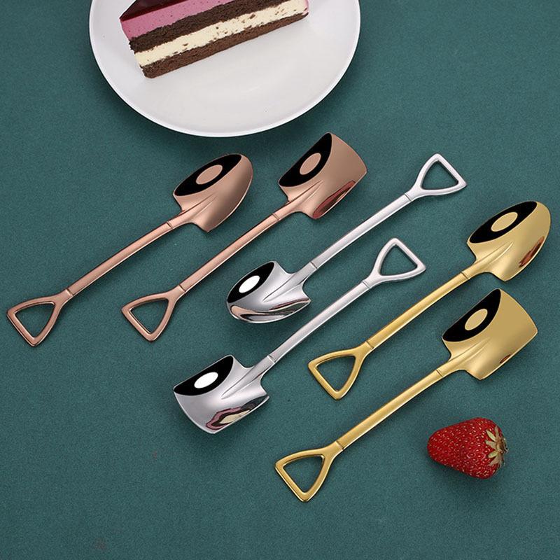 Stainless Steel Metal Shovel Ice Cream Spoon Coffee Scoop