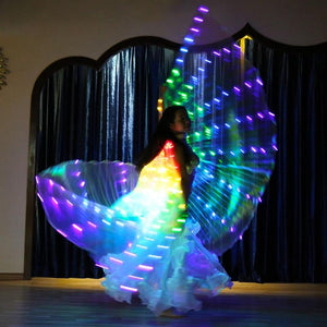 House Of Dasein Led Glowing Rainbow Wings Costume Colourful Cosplay