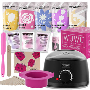 Waxing Kit Wuwuvista 23 Items Hair Removal With Warmer And Beads