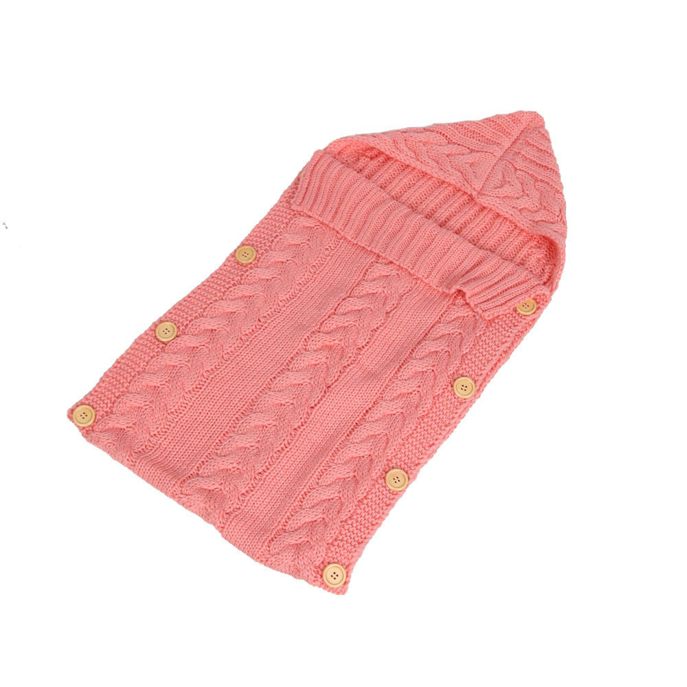 Autumn Winter Newborn Baby Boy Girl Knit Sleeping Bag Clothes Infant