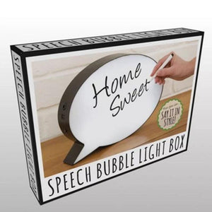 Speech Bubble Light Box Home Decor Night