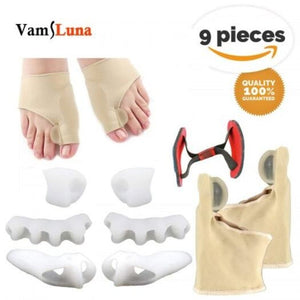 9Pcs Per Pack Bunion Corrector Sleeves Kits Silicone Toe Separators Straightener For Pain Relief