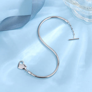 Veile Studios S925 Love Hollow Letter Bracelet For Men And Women Ot Buckle Simple Hand Jewelry