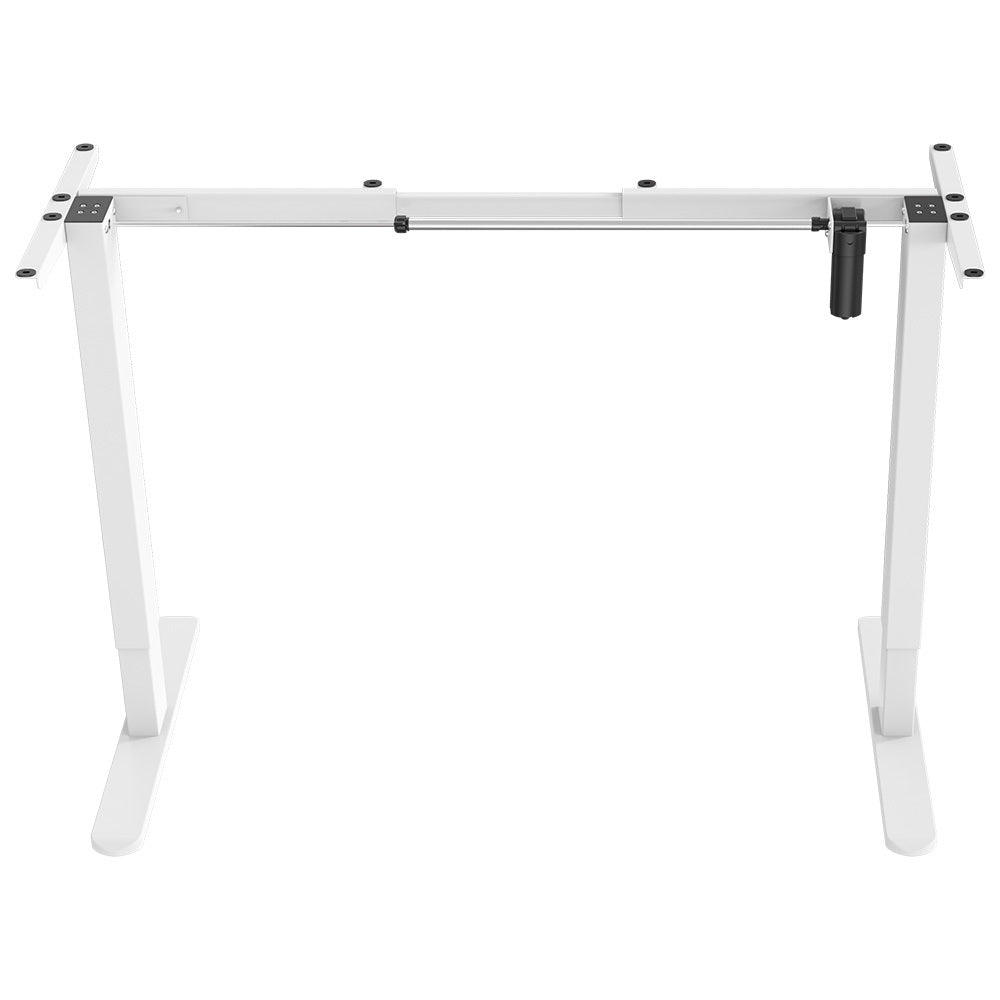 Fortia Single Motor Sit/Stand Desk Frame 58 X 90 135Cm 72 118Cm Height Adjustable 70Kg Load White