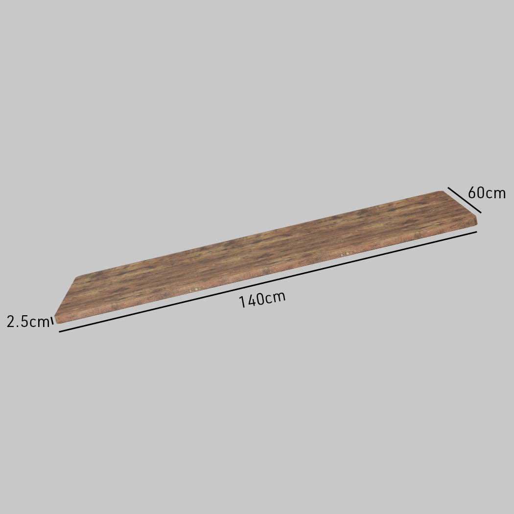 Fortia 140 X 60Cm Desktop Height Adjustable Electric Standing Oak Style