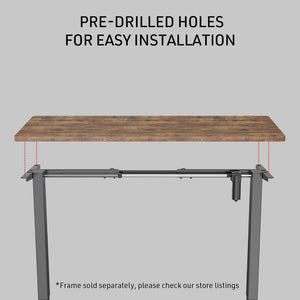 Fortia 140 X 60Cm Desktop Height Adjustable Electric Standing Oak Style