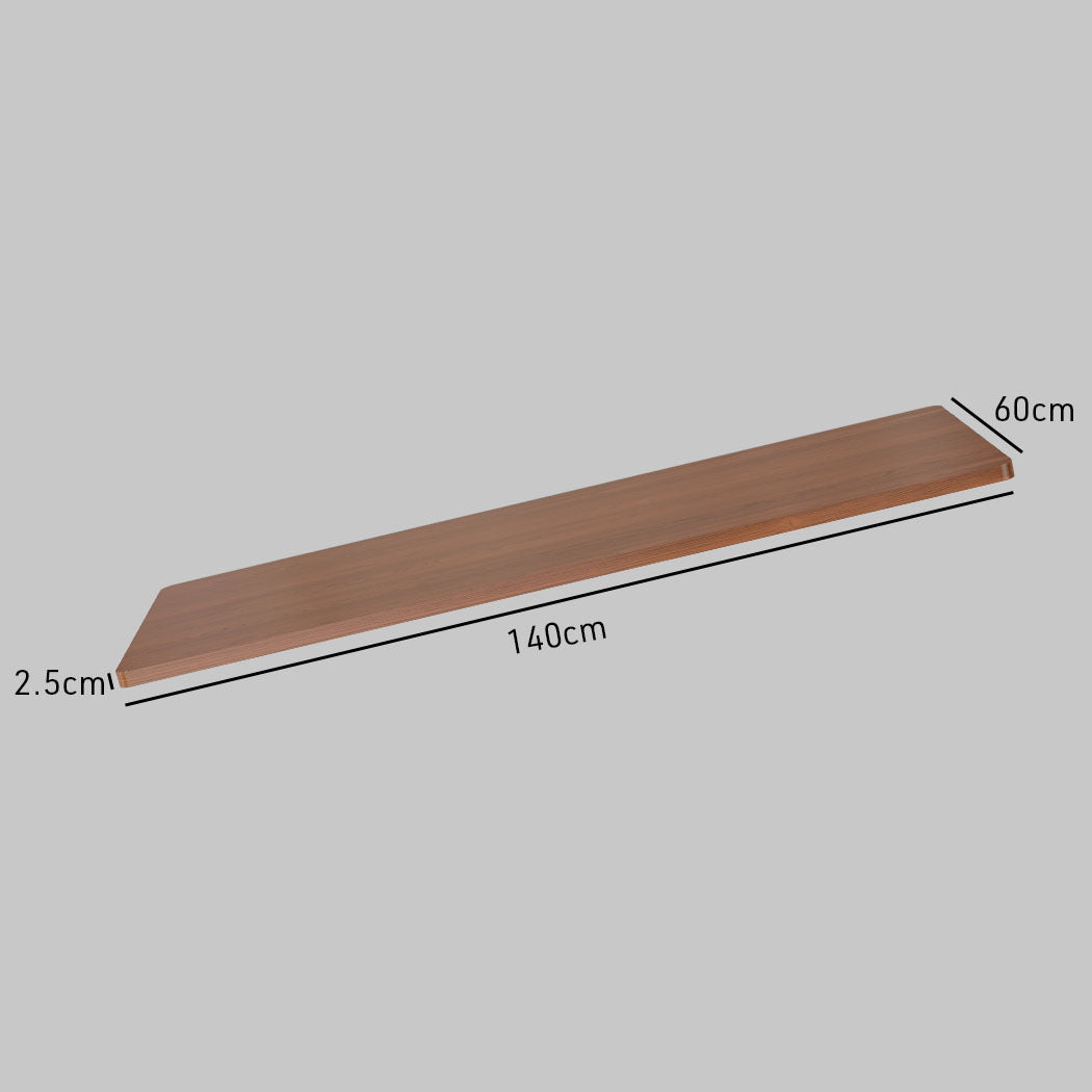 Fortia 140 X 60Cm Desktop Height Adjustable Electric Standing Walnut Style