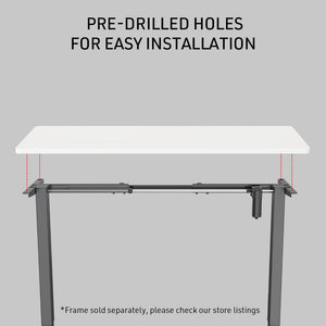 Fortia 120 X 60Cm Desktop Height Adjustable Electric Standing White