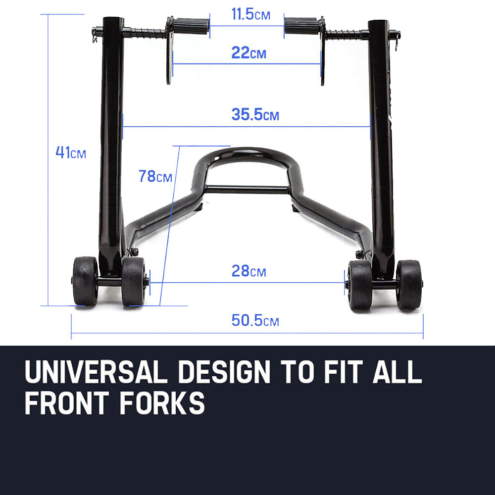 T Rex Motorcycle Front Stand Heavy Duty Motorbike Lift Paddock Carrier Bike Fork