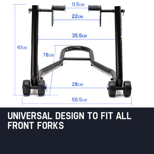 T Rex Motorcycle Front Stand Heavy Duty Motorbike Lift Paddock Carrier Bike Fork