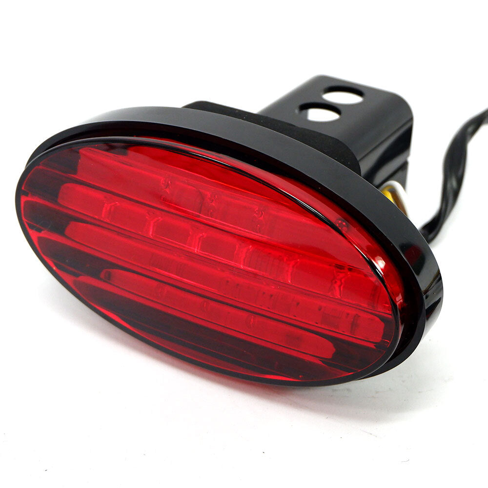 Jaxsyn Novelty Towbar Trailer Hitch Cover Red Oval Brake Light