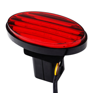 Jaxsyn Novelty Towbar Trailer Hitch Cover Red Oval Brake Light