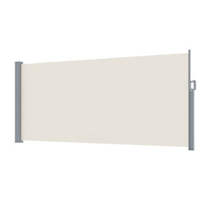 Instahut Side Awning Sun Shade Outdoor Blinds Retractable Screen 1.4X3m Cream