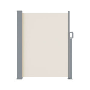 Instahut Side Awning Sun Shade Outdoor Blinds Retractable Screen 1.4X3m Cream