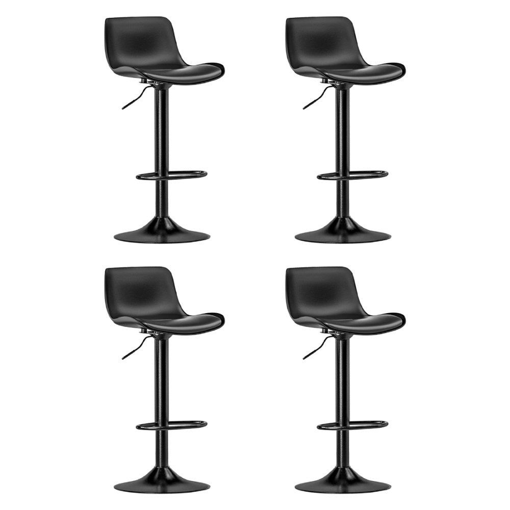 Artiss 4X Bar Stools Padded Seat Gas Lift Black