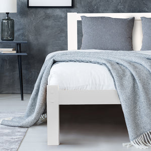 Kingston Slumber Single Timber Bed Frame White