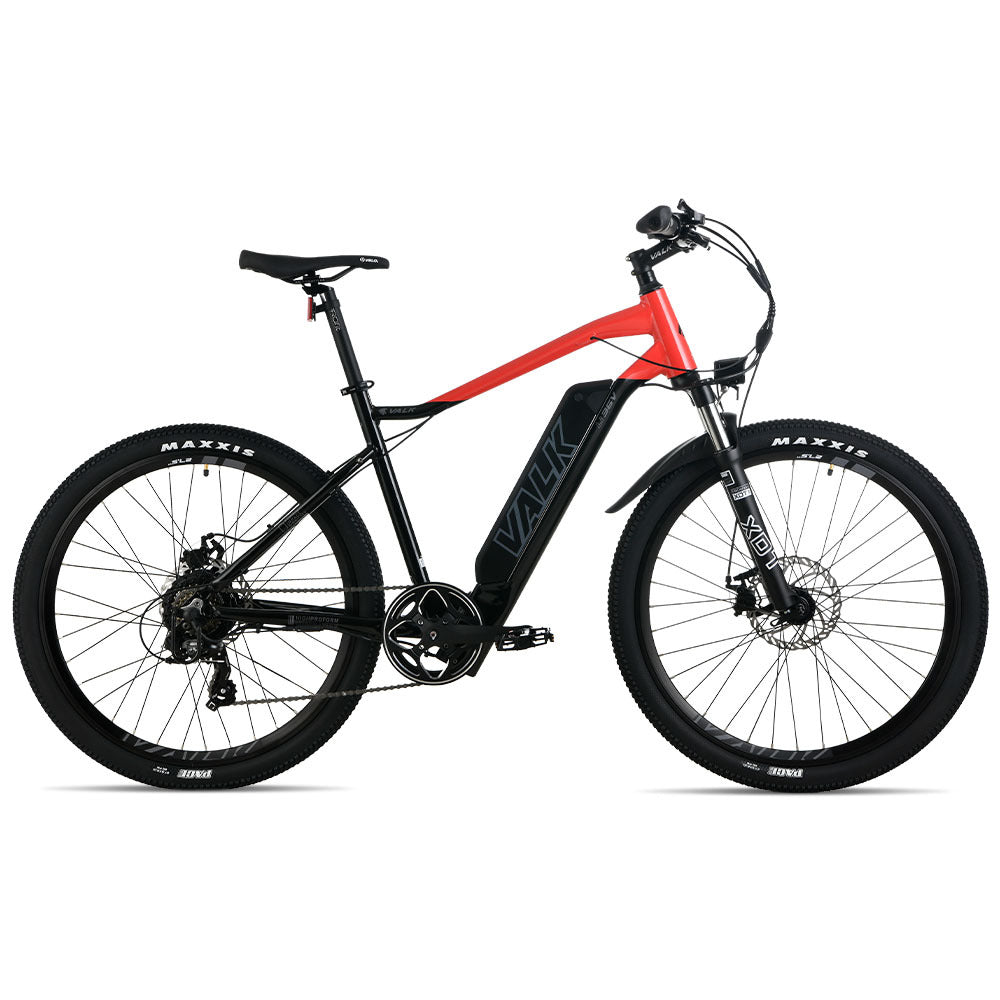 Valk 2023 Mx7 Electric Bike Medium Frame Mountain Ebike Black And Red