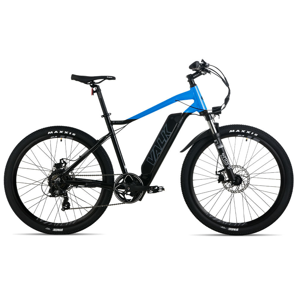 Valk 2023 Mx7 Electric Bike Medium Frame Mountain Ebike Black And Blue