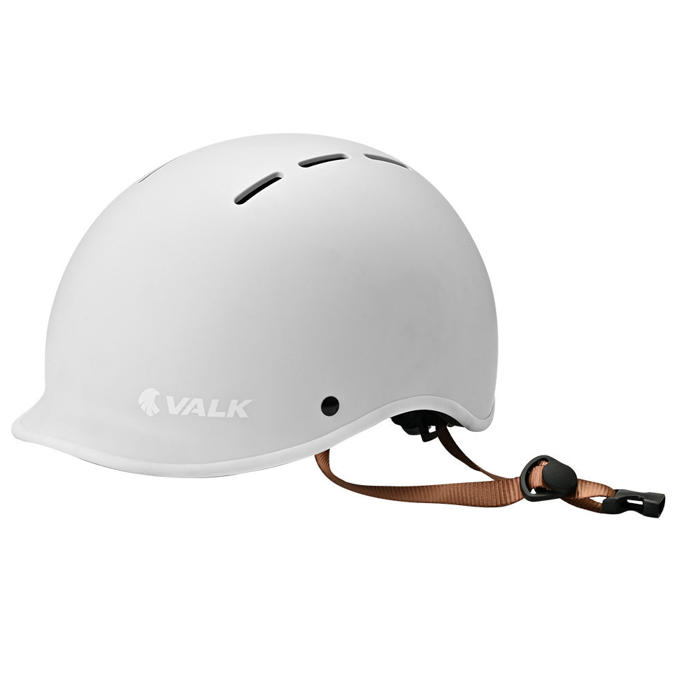 Valk Retro Bike Helmet 56 61Cm S M L Universal Dial Fit System Arctic White