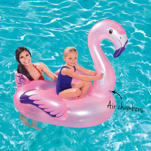 Bestway Kids Flamingo Rider On Float Floating Seat Pool Lounger 1.27Mx1.27M