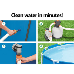 Bestway Pool Pump Sand Filter 2200Gph 8327L/H Pools Flowclear Filters