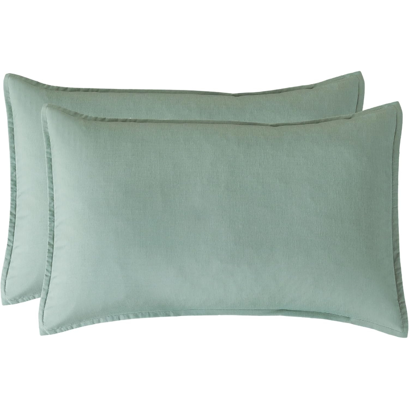 Bamboo Microfibre Quilt Cover Set Sage Green Double