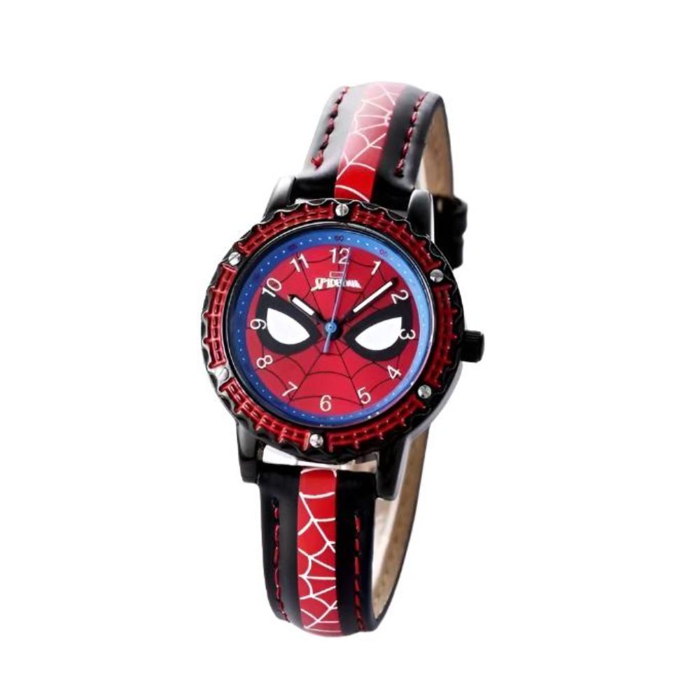 Children Spiderman Quartz Watch Luminous Pointer Boys Wristwatch For Kids