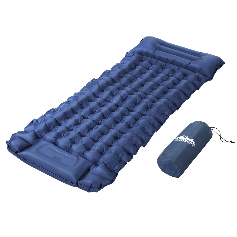 Weisshorn Self Inflating Mattress Camping Sleeping Air Bed Single Pillow Bag