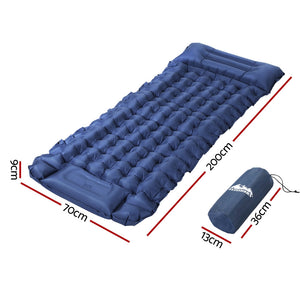 Weisshorn Self Inflating Mattress Camping Sleeping Air Bed Single Pillow Bag