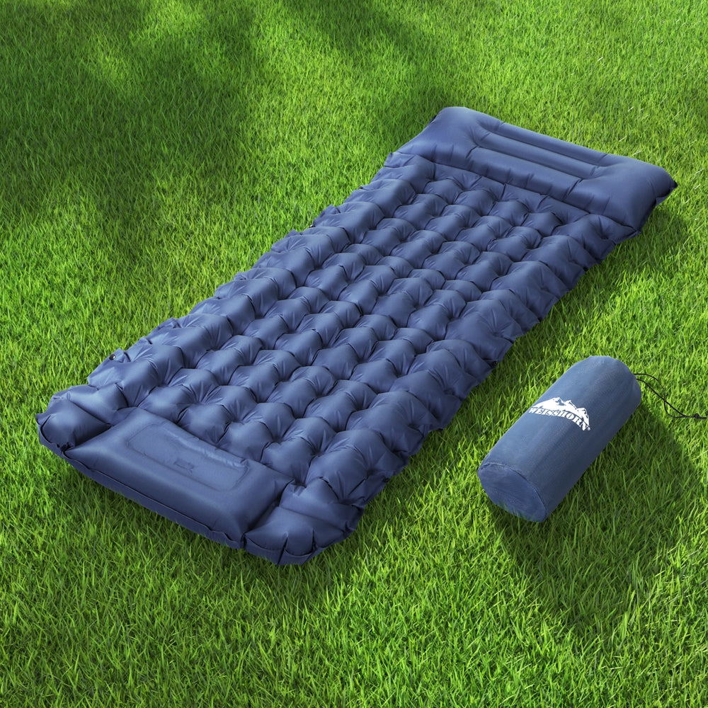 Weisshorn Self Inflating Mattress Camping Sleeping Air Bed Single Pillow Bag