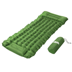 Weisshorn Self Inflating Mattress Camping Sleeping Air Bed Pad Single Pillow