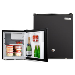 Gecko 57L Portable Camping Bar Fridge With Freezer 12V/24V/240V Black