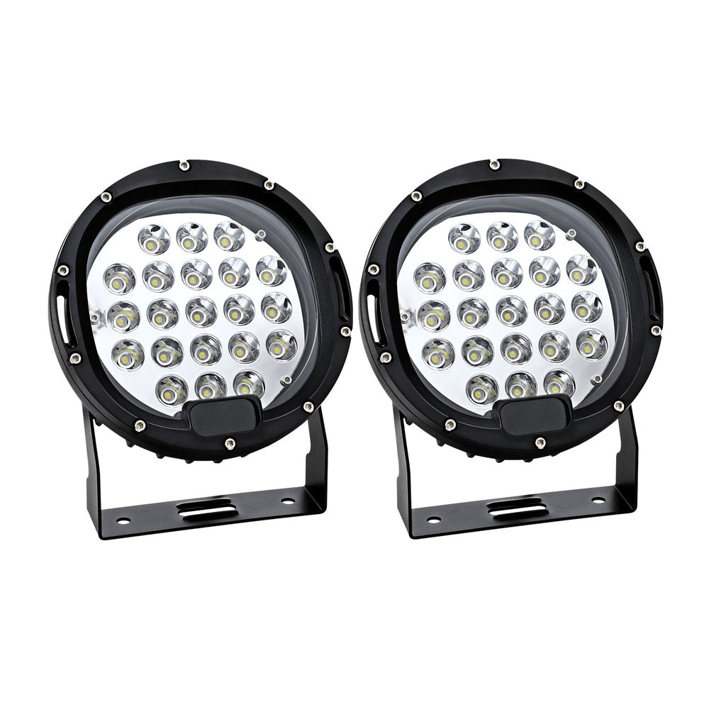 Giantz Pair Led Driving Lights 7 Inch Flood Spot Car Truck Suv 12V 24V