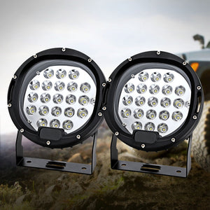 Giantz Pair Led Driving Lights 7 Inch Flood Spot Car Truck Suv 12V 24V