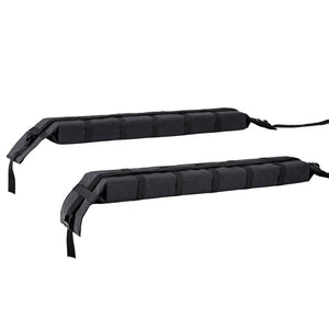 Universal Soft Car Roof Rack 116Cm Kayak Luggage Carrier Adjustable Strap Black