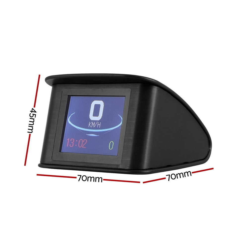 Giantz Universal Car Digital Gps Speedometer Heads Up Display Overspeed Warning Alarm