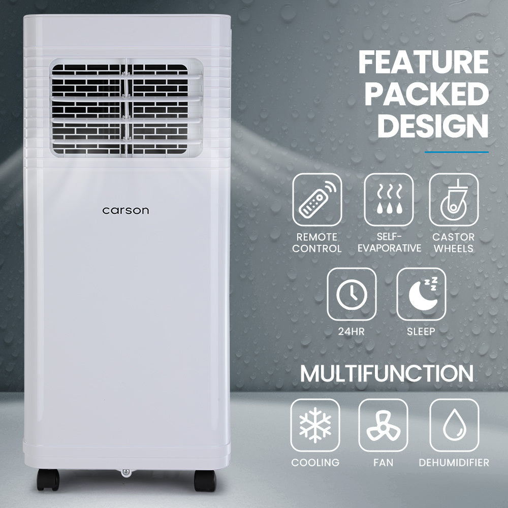 Carson 2.05Kw Portable Air Conditioner With Dehumidifier Mode & Fan Cooler