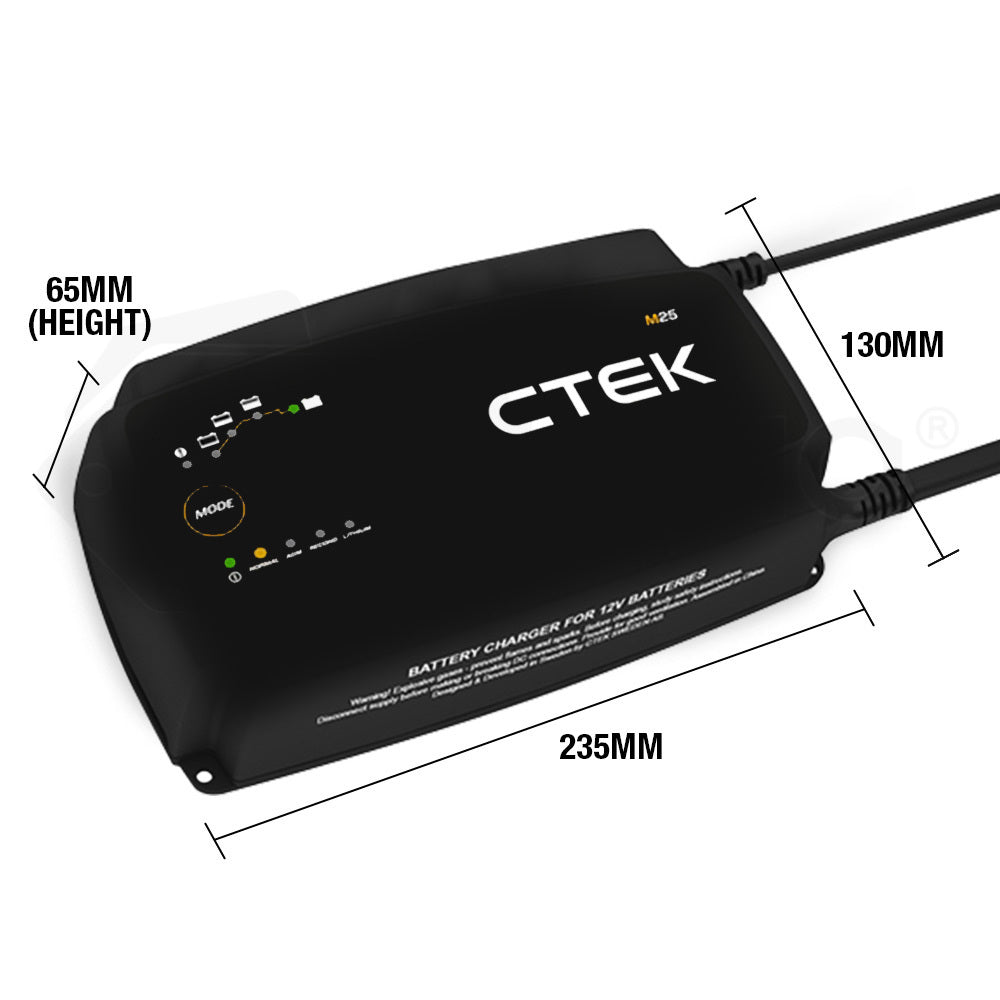 Ctek Lithium Mode Agm 12V Smart Battery Charger M25