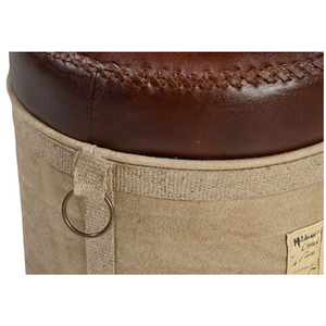 Cylindrical Chatteau Ottoman