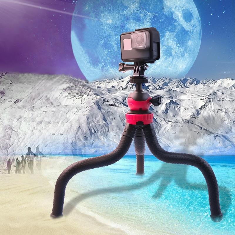 Mini Octopus Flexible Tripod Holder With Phone Clamp For Iphone Galaxy Huawe Gopro Hero11