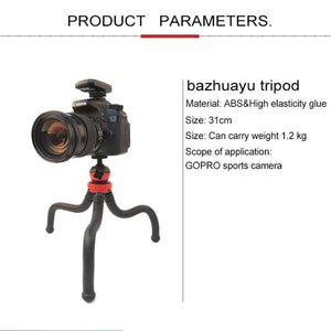 Mini Octopus Flexible Tripod Holder With Phone Clamp For Iphone Galaxy Huawe Gopro Hero11